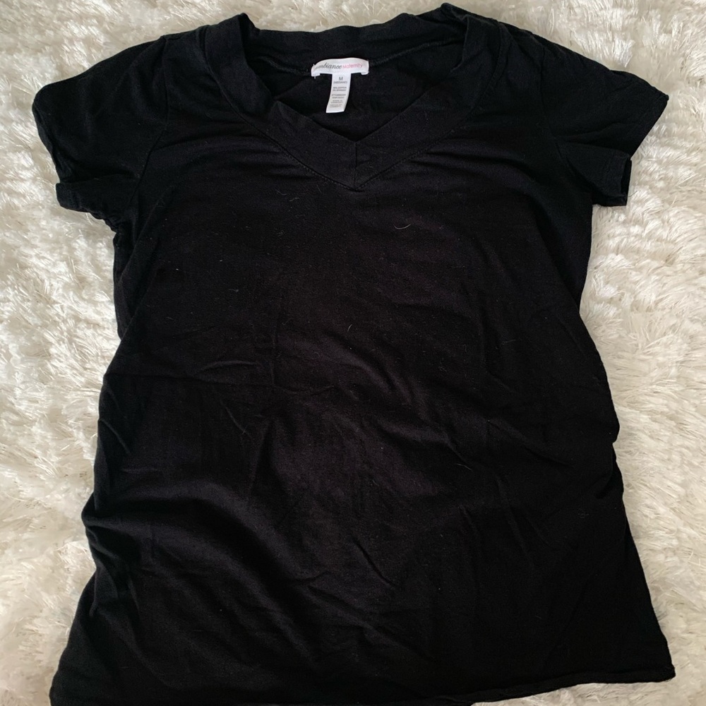 Black maternity shirt